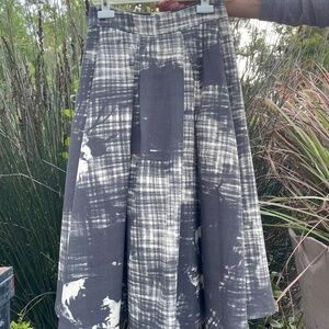Vintage Italian Long Pleated Wool Laviniaturra Skirt
